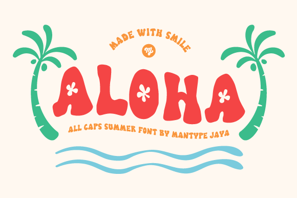 Aloha: The Sunny, Playful Display Font for Summer Designs