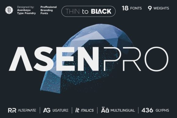 Asen Pro: The Modern Professional Font for Balanced Branding