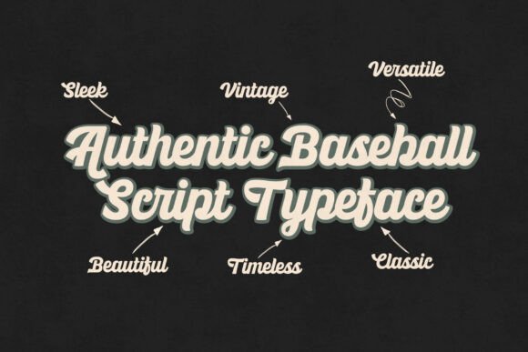 Ballpark Beauty: The Typeface That Brings Vintage Baseball Spirit to Your Designs