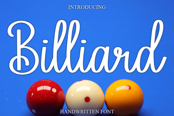 Billiard: A Handwritten Font for Joyful and Elegant Design