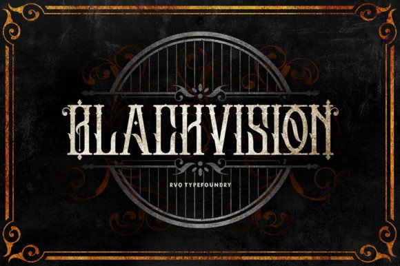 Black Vision: Command Attention with Bold Blackletter Style