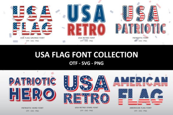 Celebrate with Style: The USA Flag Font Collection