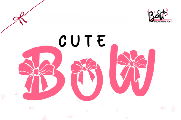 Cute Bow: The Playful Display Font for Girly Branding