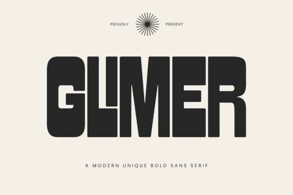 Glimer: The Bold Sans Serif Font for Modern Design Statements