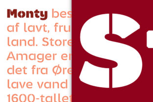 Monty Stencil: A Fresh Take on Modern Sans Serif Typography