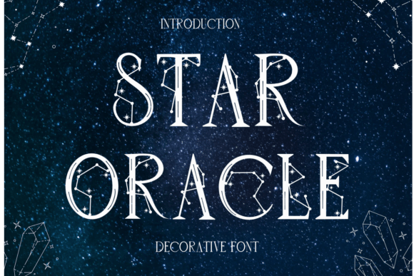 Peer into the Cosmos with the Star Oracle Font