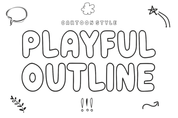 Playful Outline: A Typeface That Invites Creativity