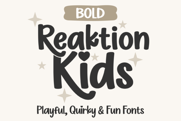 Reaktion Kids Bold: A Typeface for Playful Branding