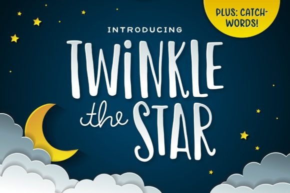 Twinkle the Star: A Font with Hand-Drawn Heart