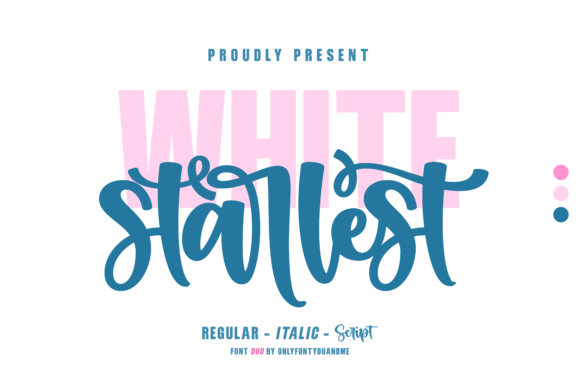 White Starlest: A Font Duo for Bold, Feminine Branding